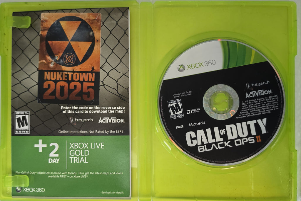 Call of Duty Black Ops II Xbox 360 CIB Complete Case Manual Disc