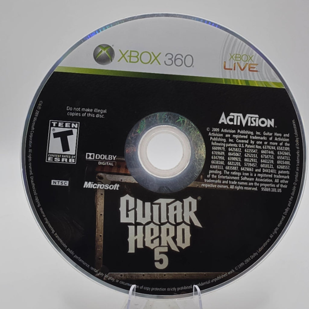 Guitar Hero 5 Xbox 360 Disc Only