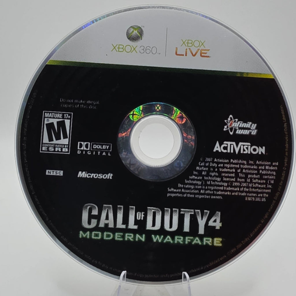 Call of Duty 4 Modern Warfare Xbox 360 Disc Only