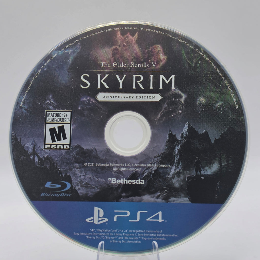The Elder Scrolls V Skyrim Anniversary Edition PlayStation 4 Disc Only Tested Wo