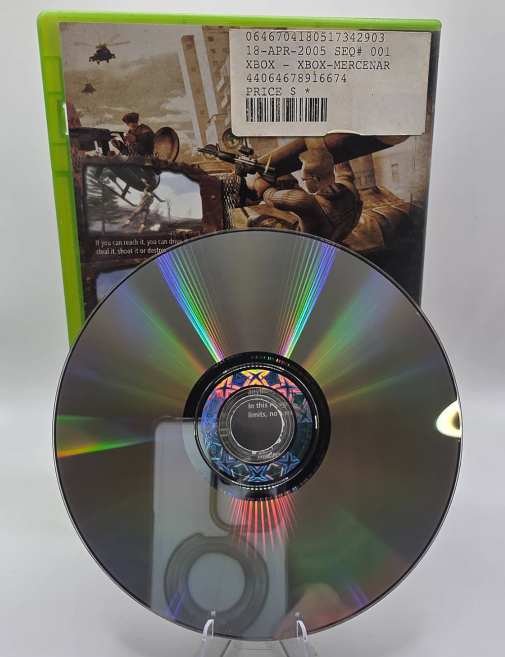 Mercenaries Playground of Destruction Xbox Case and Disc