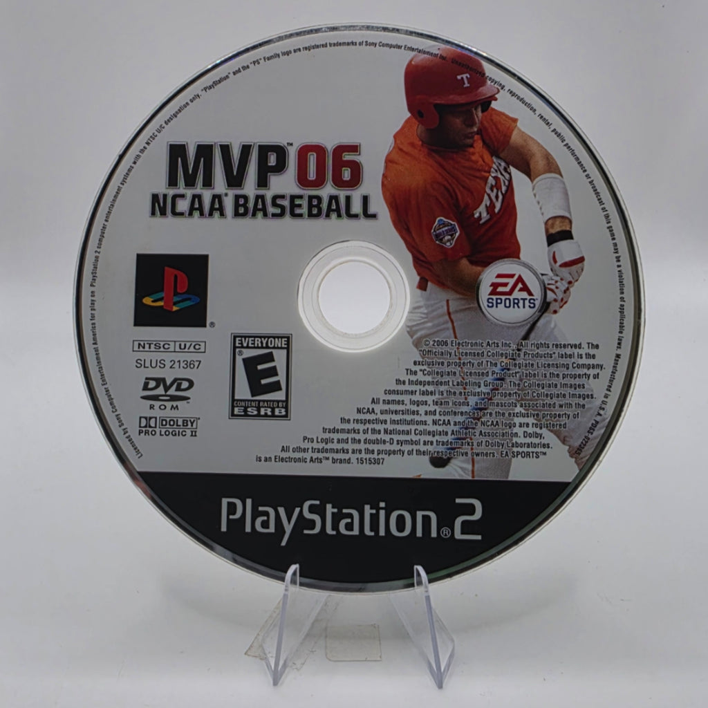 MVP 06 NCAA Baseball PS2 Disc Only EA Sports Baseball Game