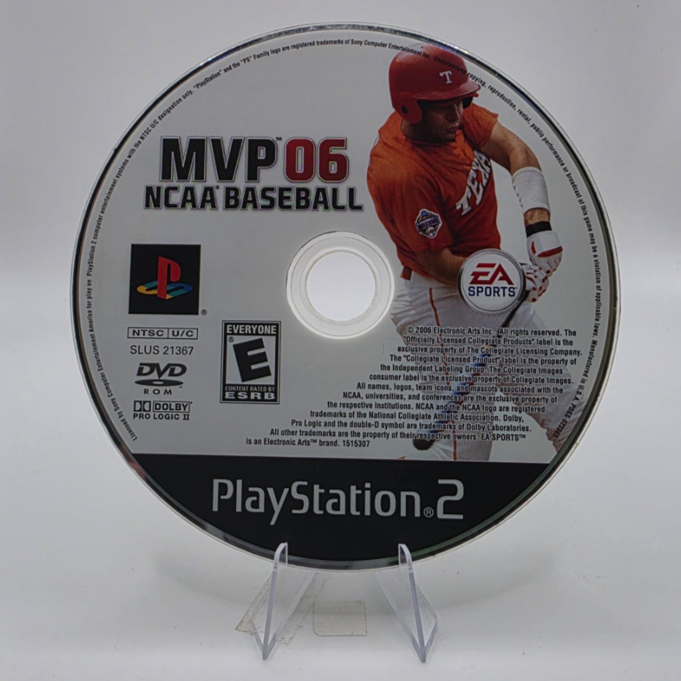 MVP 06 NCAA Baseball PS2 Disc Only EA Sports Baseball Game
