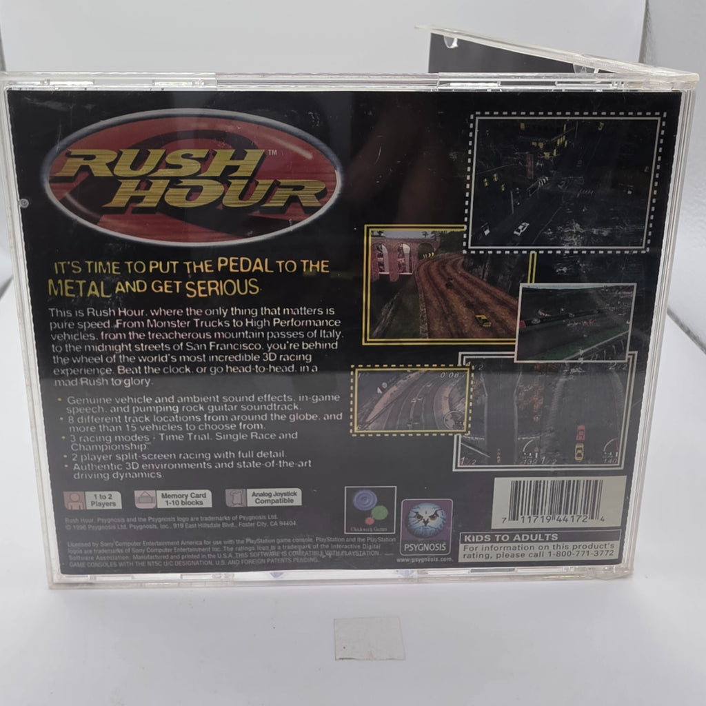 Rush Hour PlayStation CIB Racing Game Complete In Box