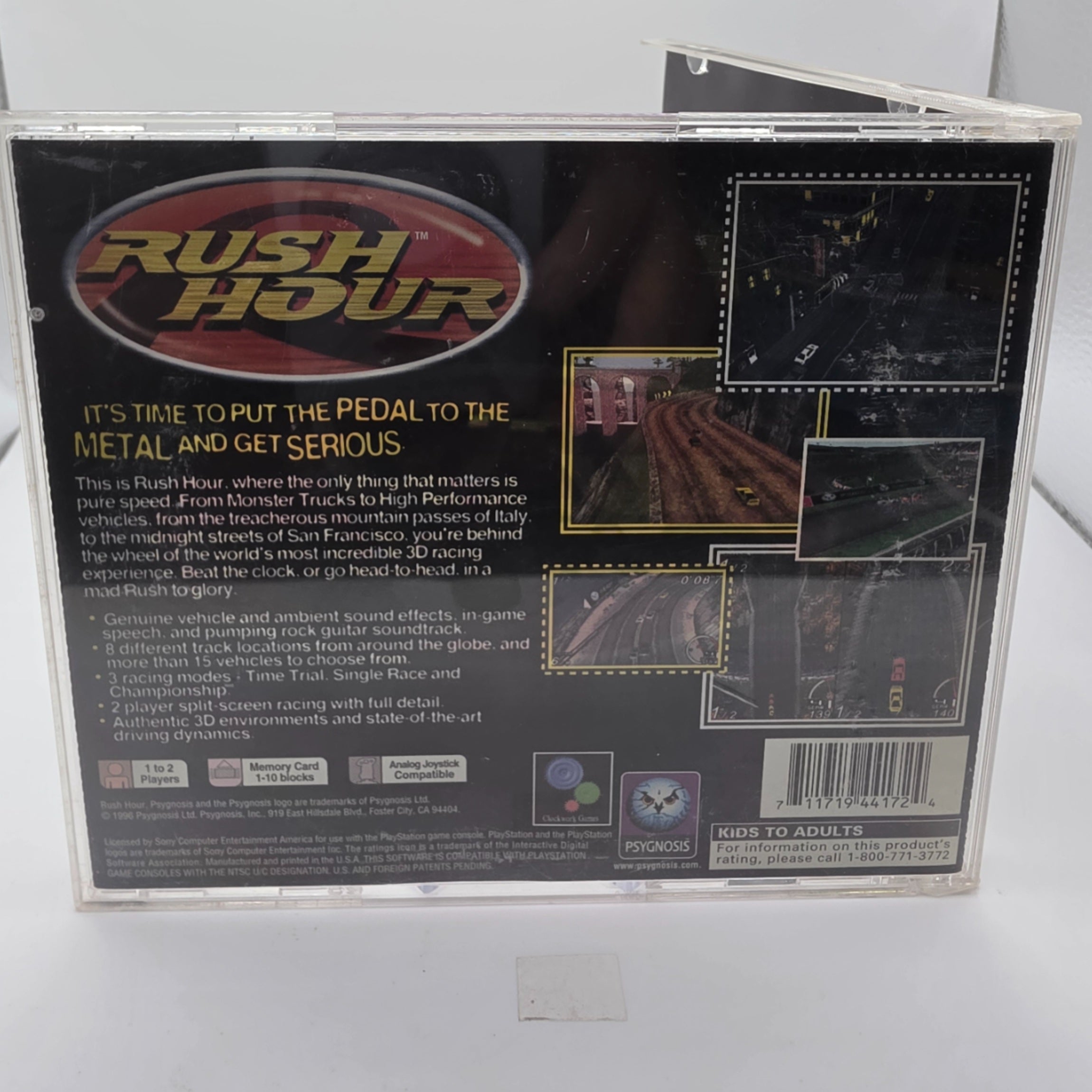 Rush Hour PlayStation CIB Racing Game Complete In Box