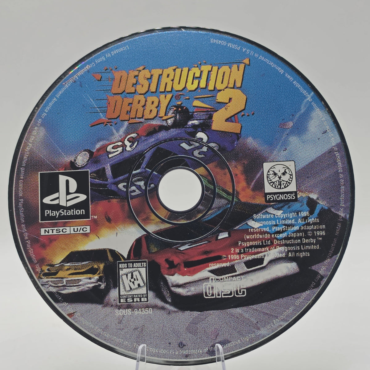 Destruction Derby 2 PlayStation Disc Only Tested Working