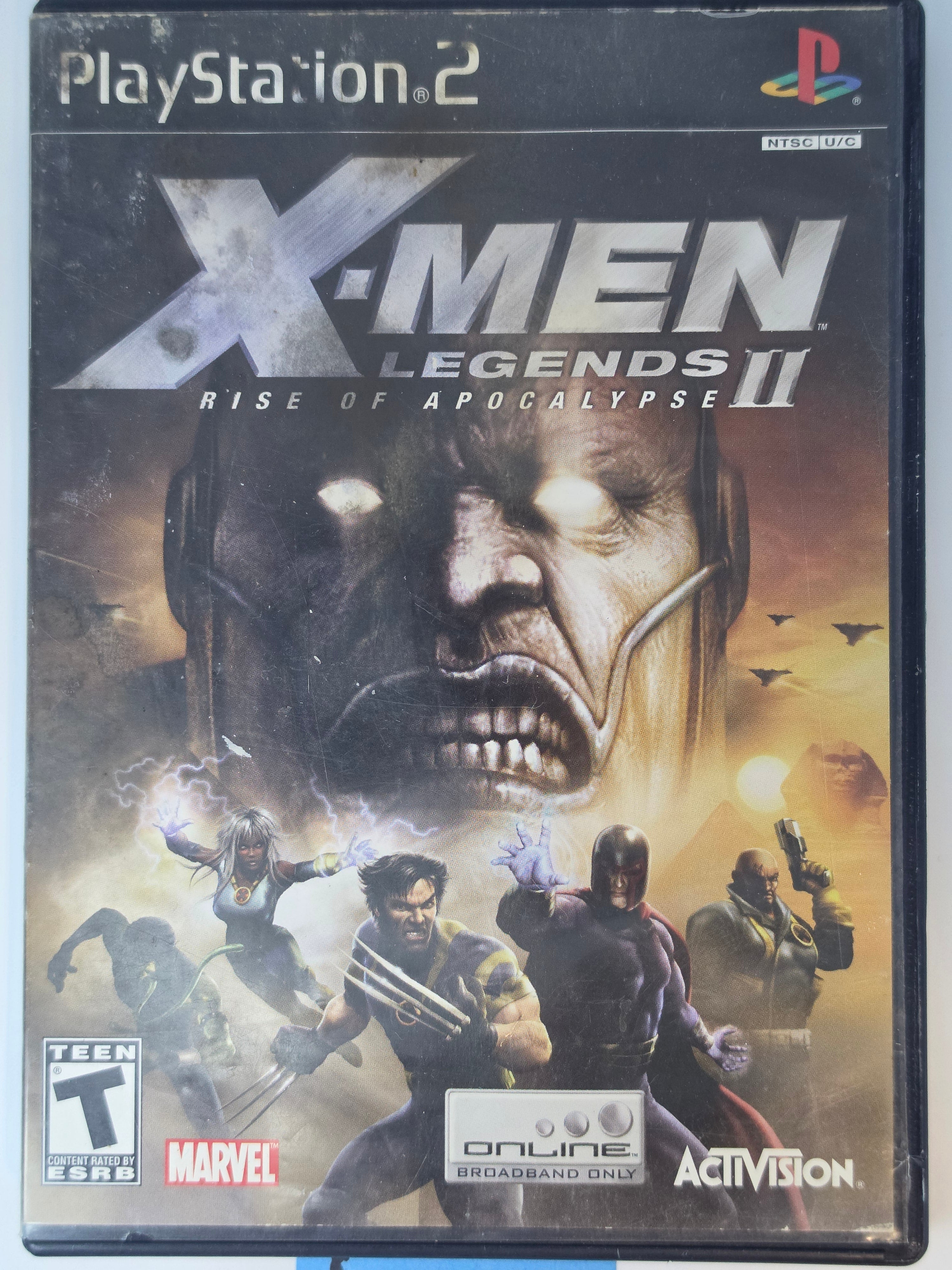 X-Men Legends II Rise of Apocalypse PS2 Box + Game Marvel Activision