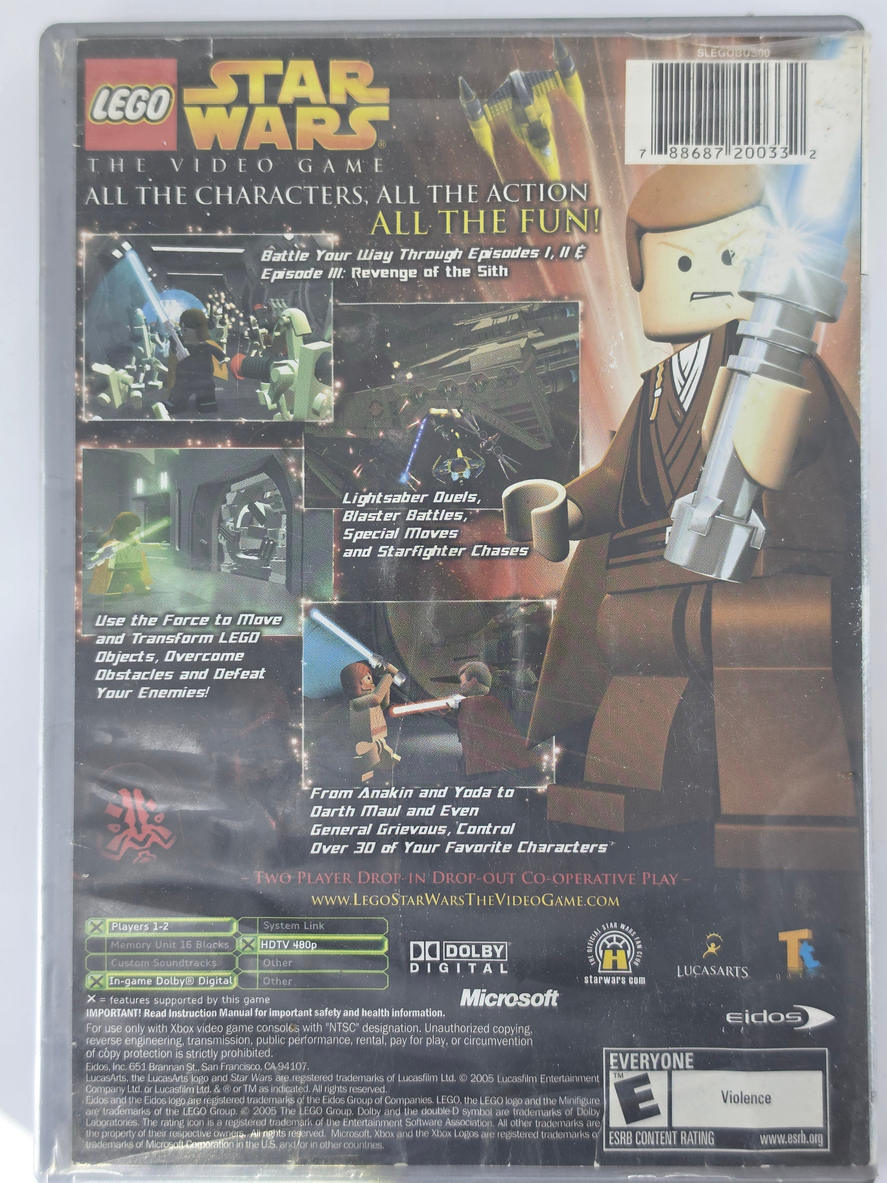 LEGO Star Wars The Video Game Xbox CIB Platinum Torn Artwork