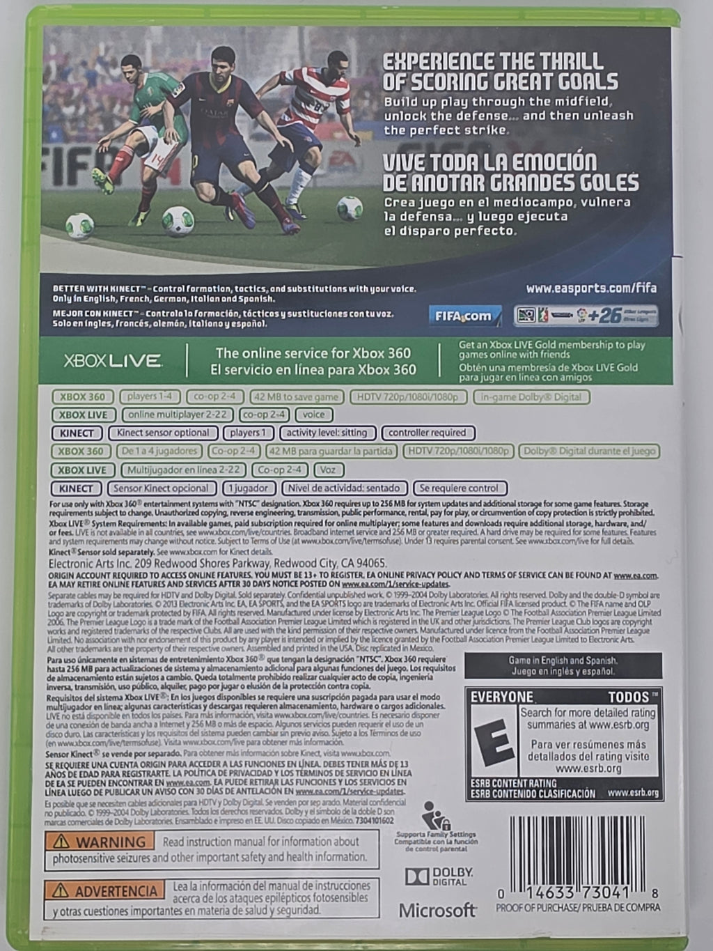 FIFA 14 Xbox 360 CIB Tested Working