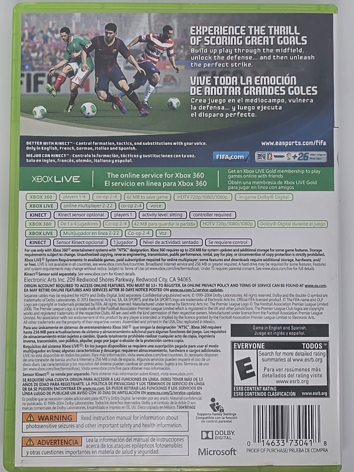 FIFA 14 Xbox 360 CIB Tested Working