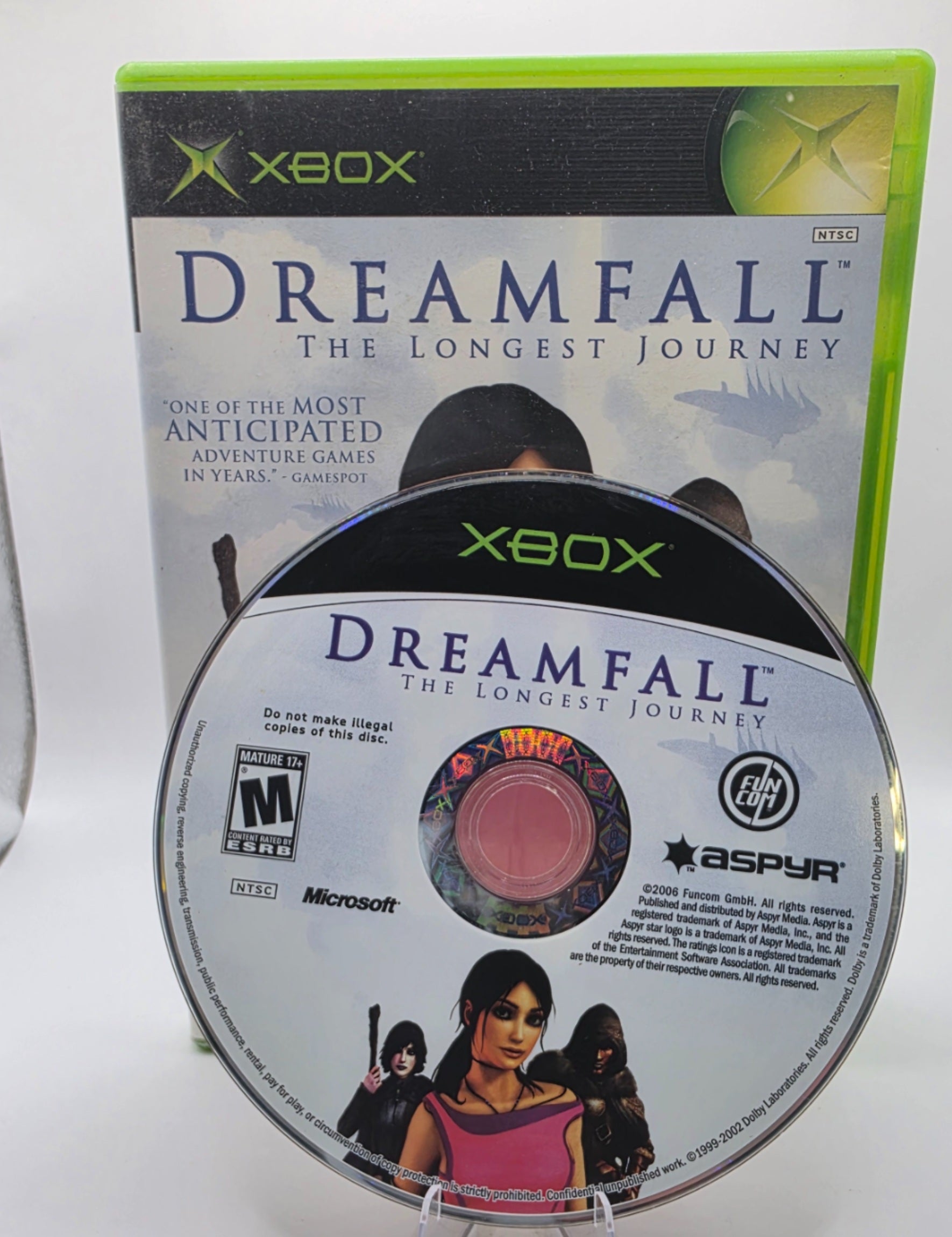 Dreamfall The Longest Journey Xbox Case and Disc