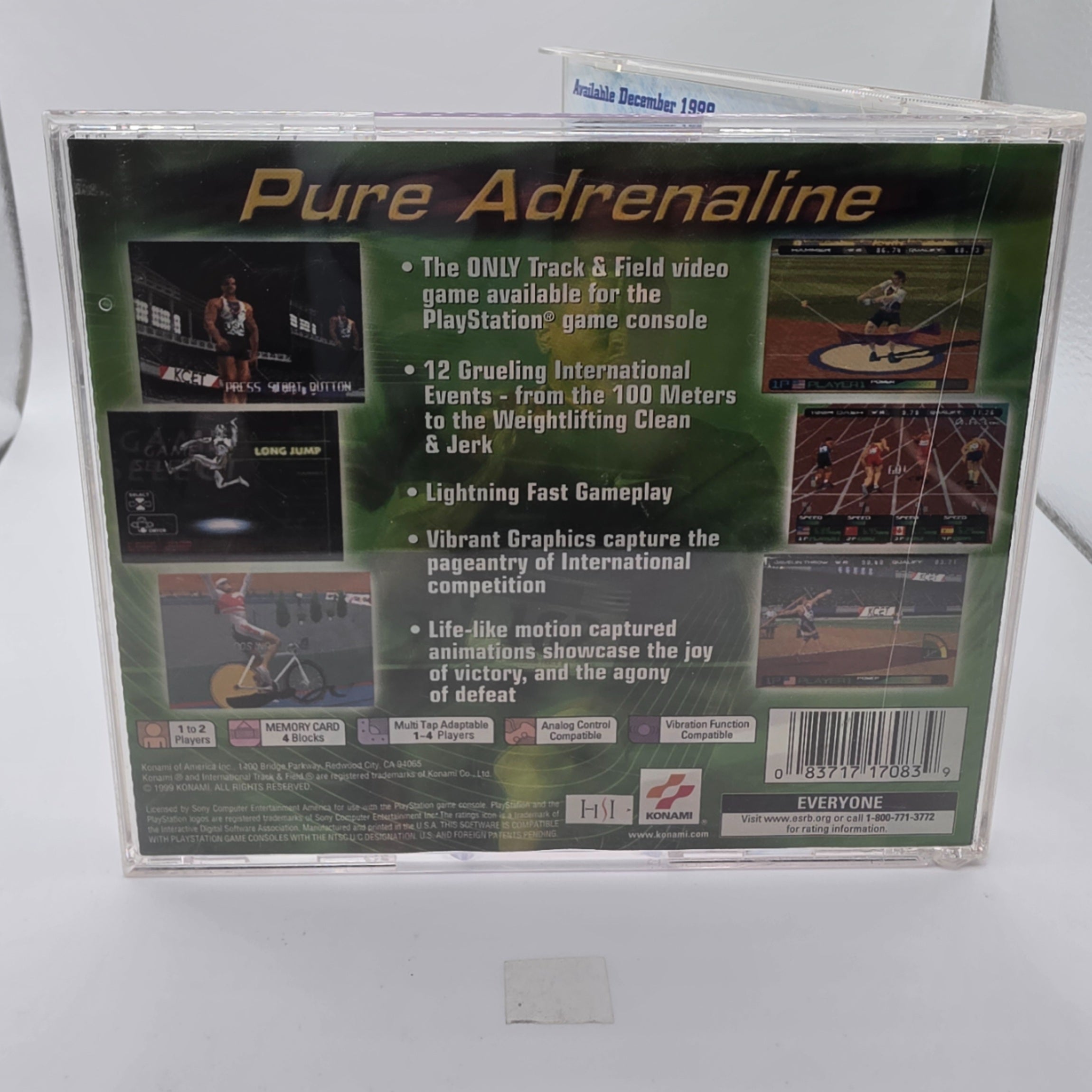 International Track & Field 2000 PlayStation CIB Sports Game