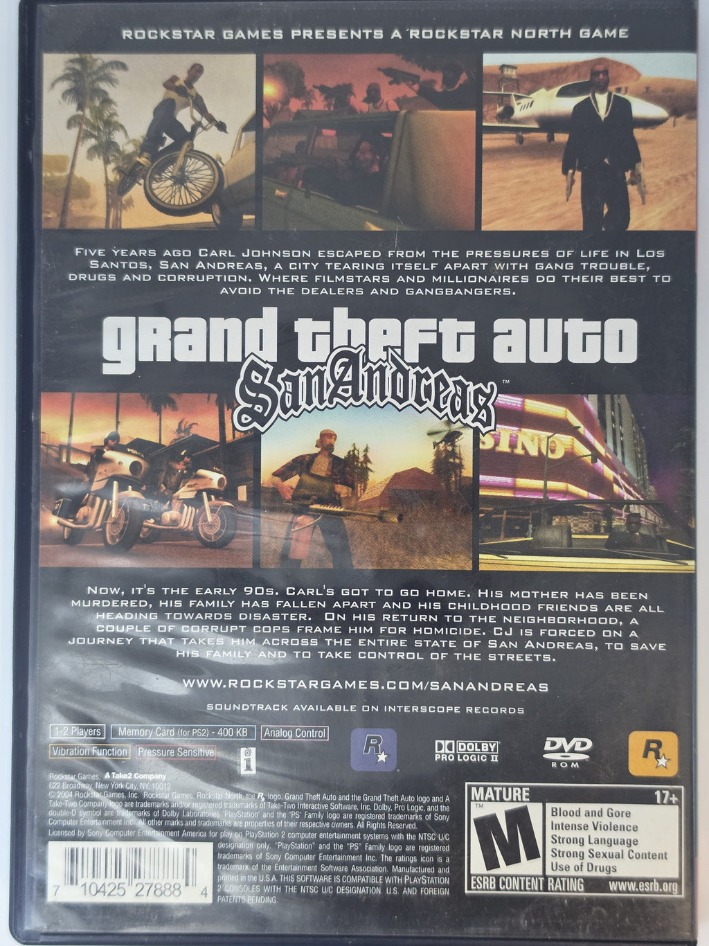 Grand Theft Auto San Andreas PS2 CIB Greatest Hits Complete