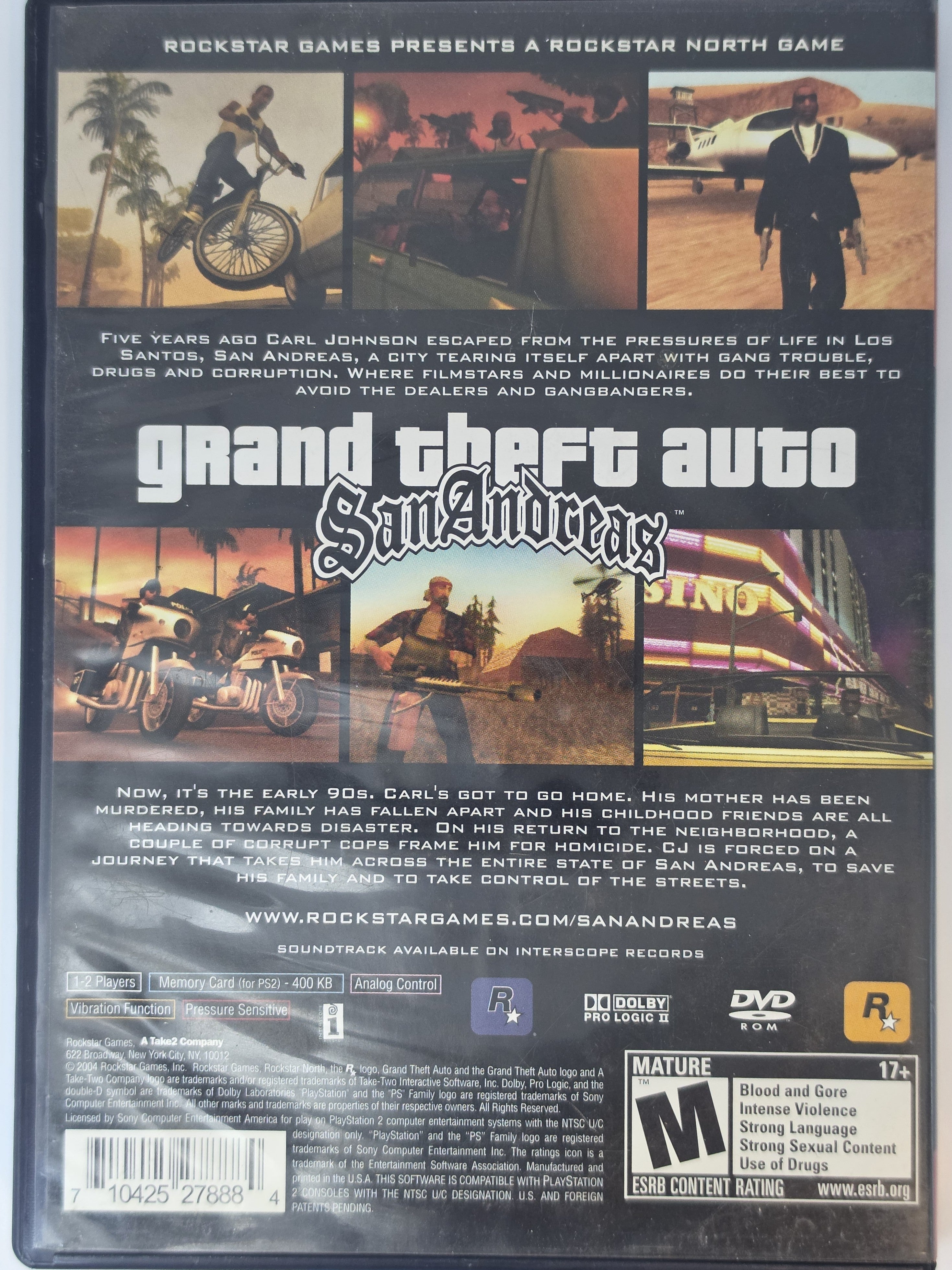 Grand Theft Auto San Andreas PS2 CIB Greatest Hits Complete