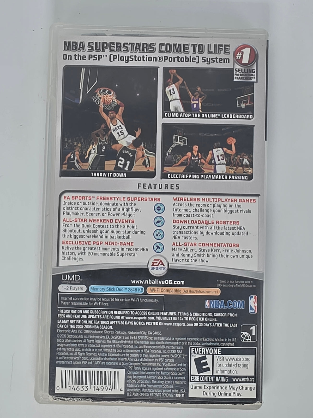 NBA Live 06 PlayStation Portable CIB Tested Working