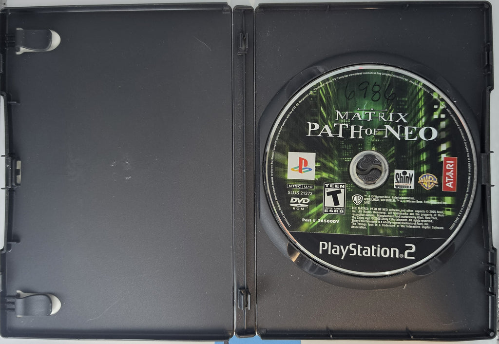 The Matrix: Path of Neo PS2 Case and Disc