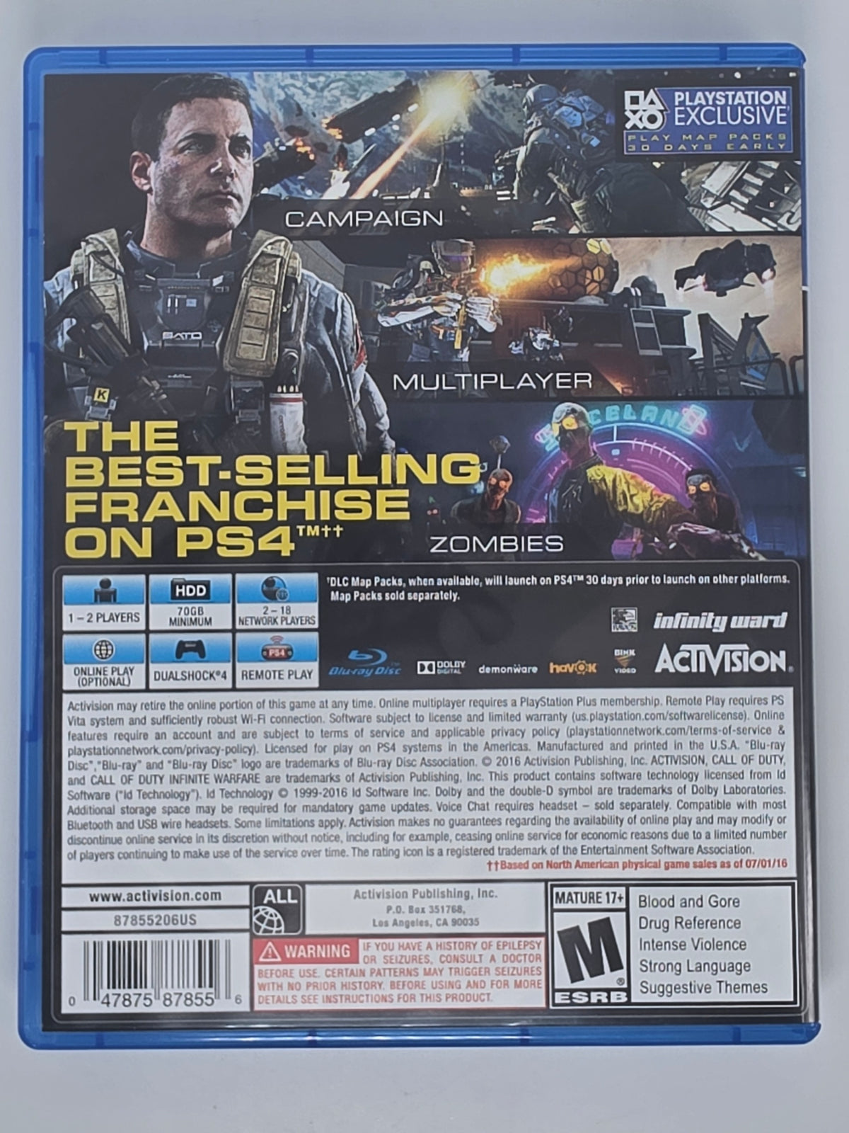 Call of Duty Infinite Warfare PlayStation 4 CIB Tested Working