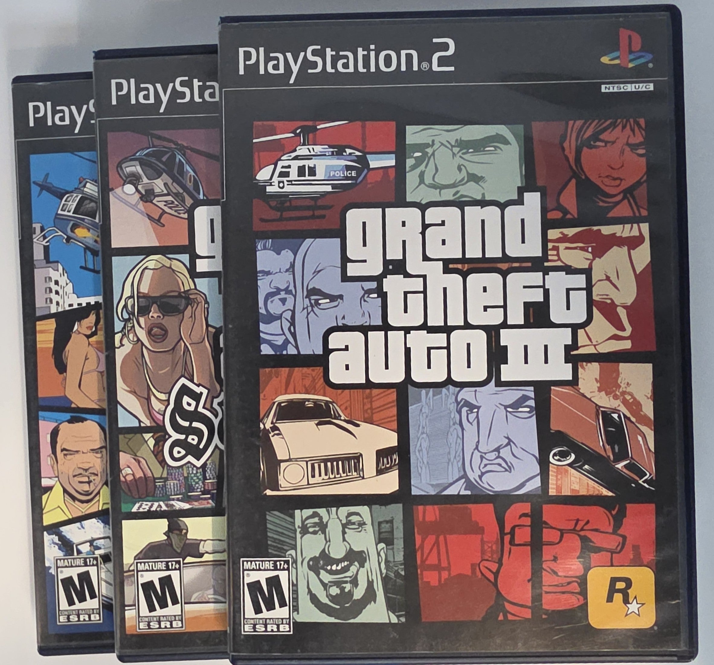 Grand Theft Auto Trilogy PS2 CIB CIB Original Case Manual No Slip