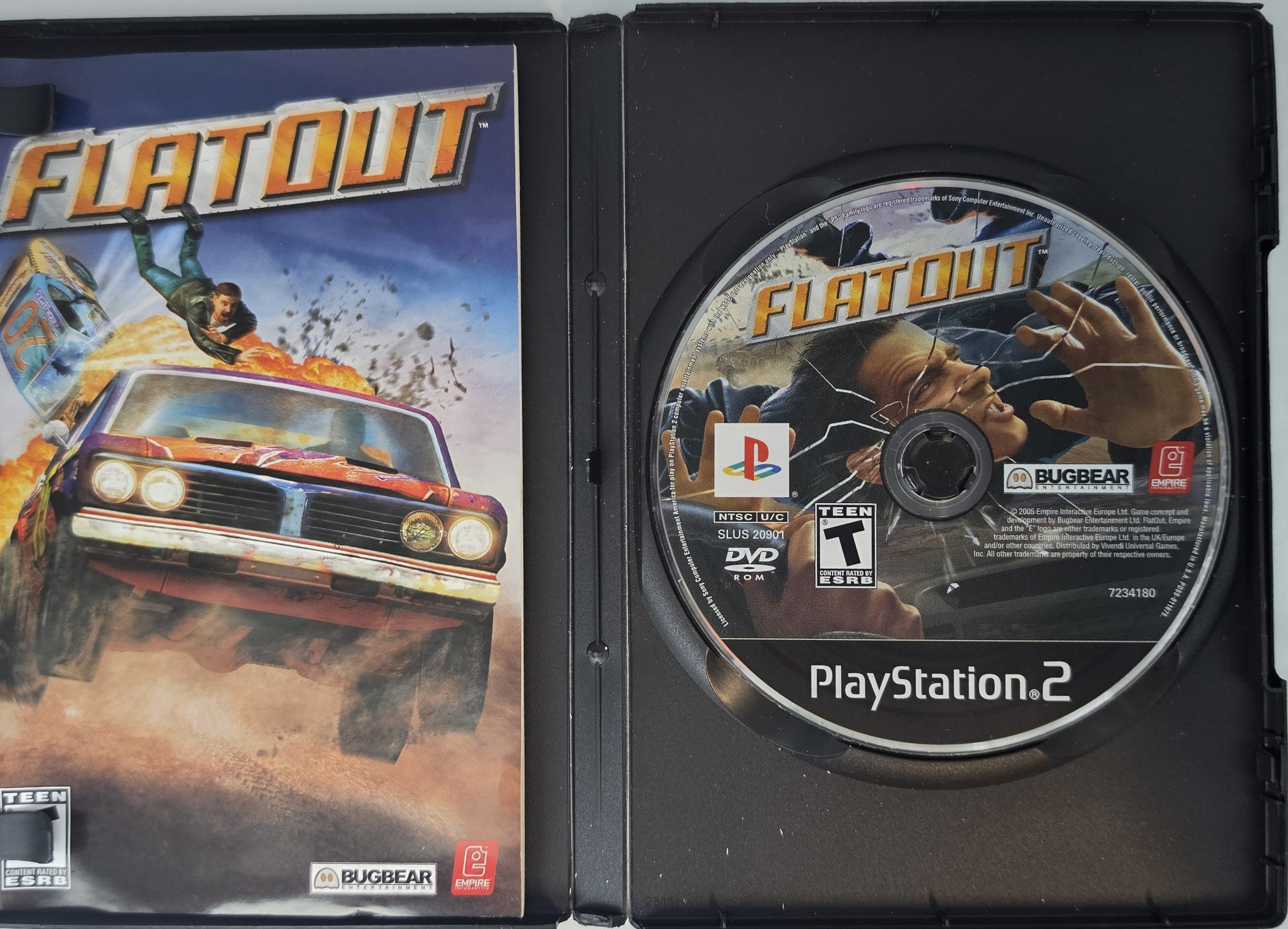 FlatOut PS2 CIB Racing Game Complete in Case