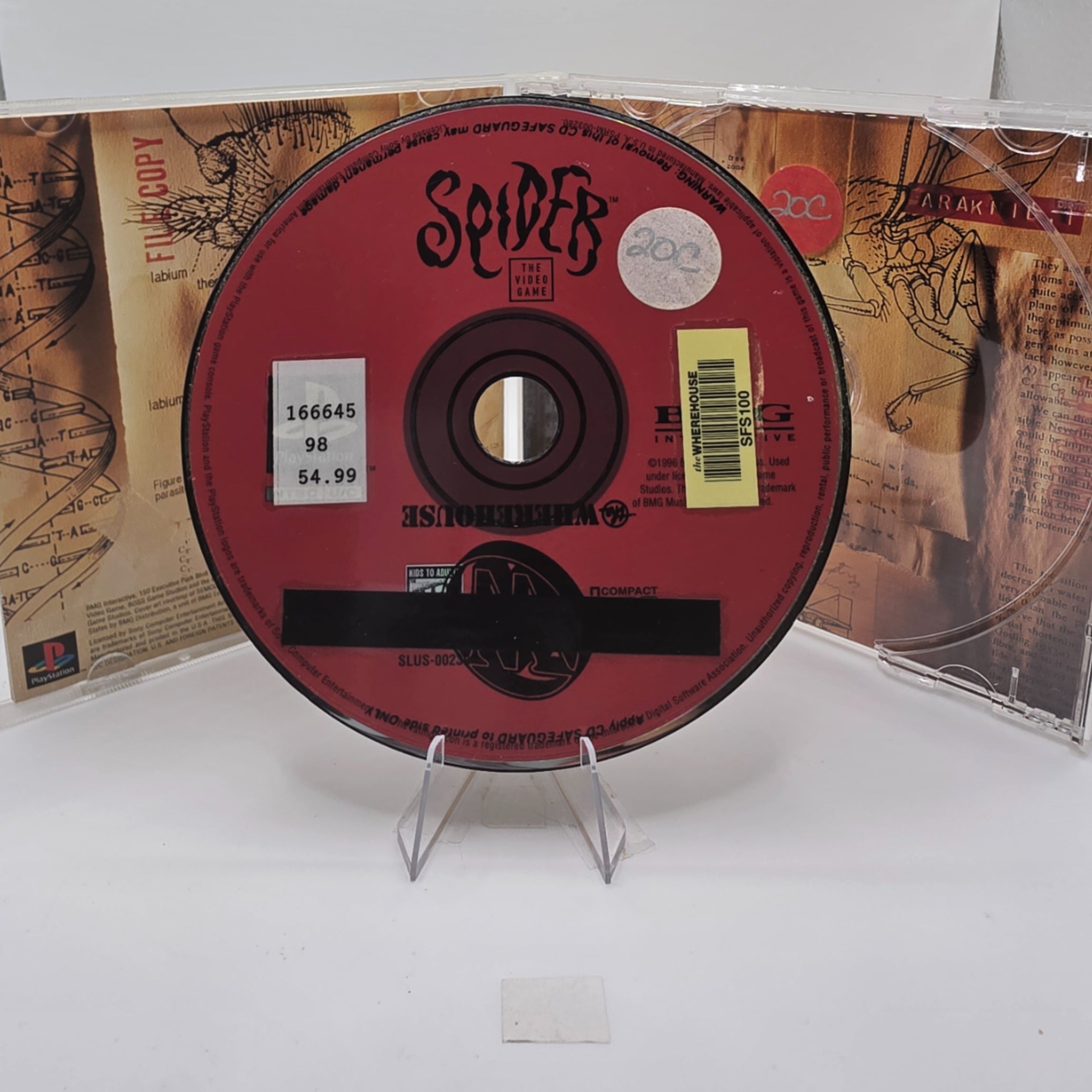 Spider The Video Game PlayStation CIB Complete In Case