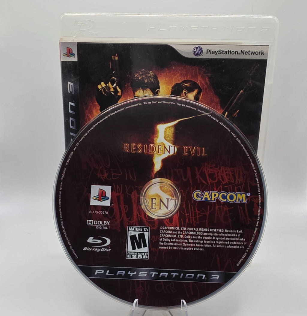 Resident Evil 5 PlayStation 3 Case and Disc