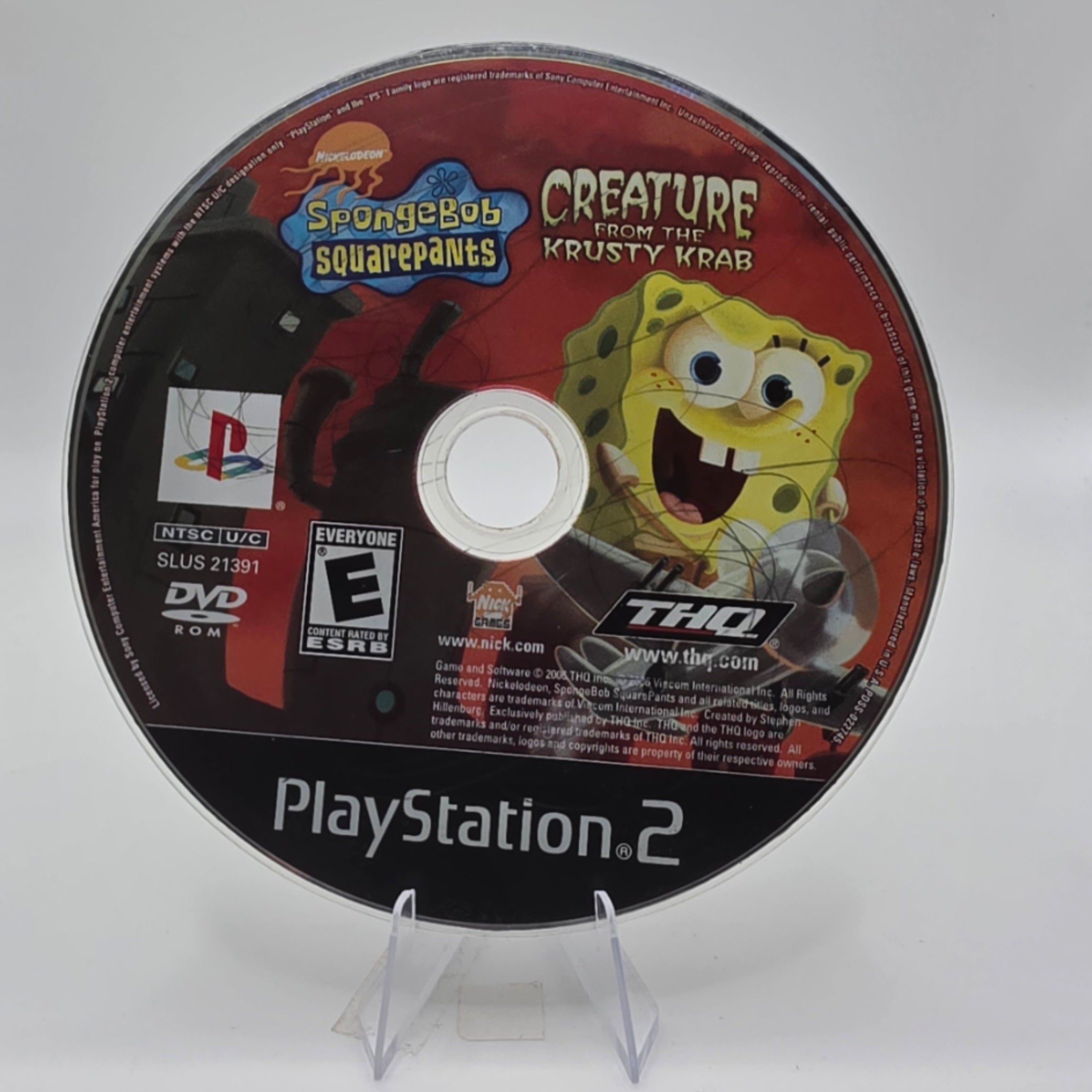 SpongeBob SquarePants Creature from the Krusty Krab PS2 Disc Only