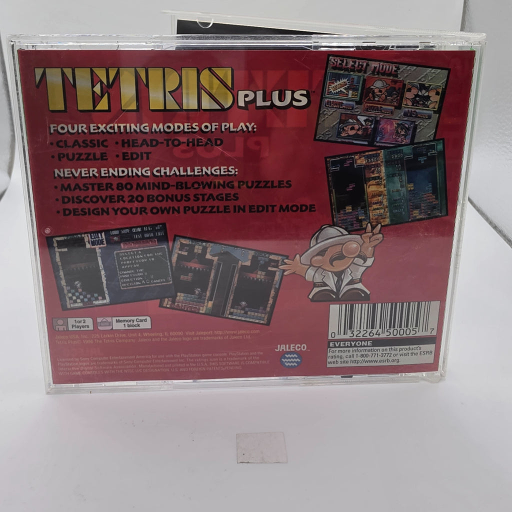 Tetris Plus PlayStation CIB Classic Puzzle Game
