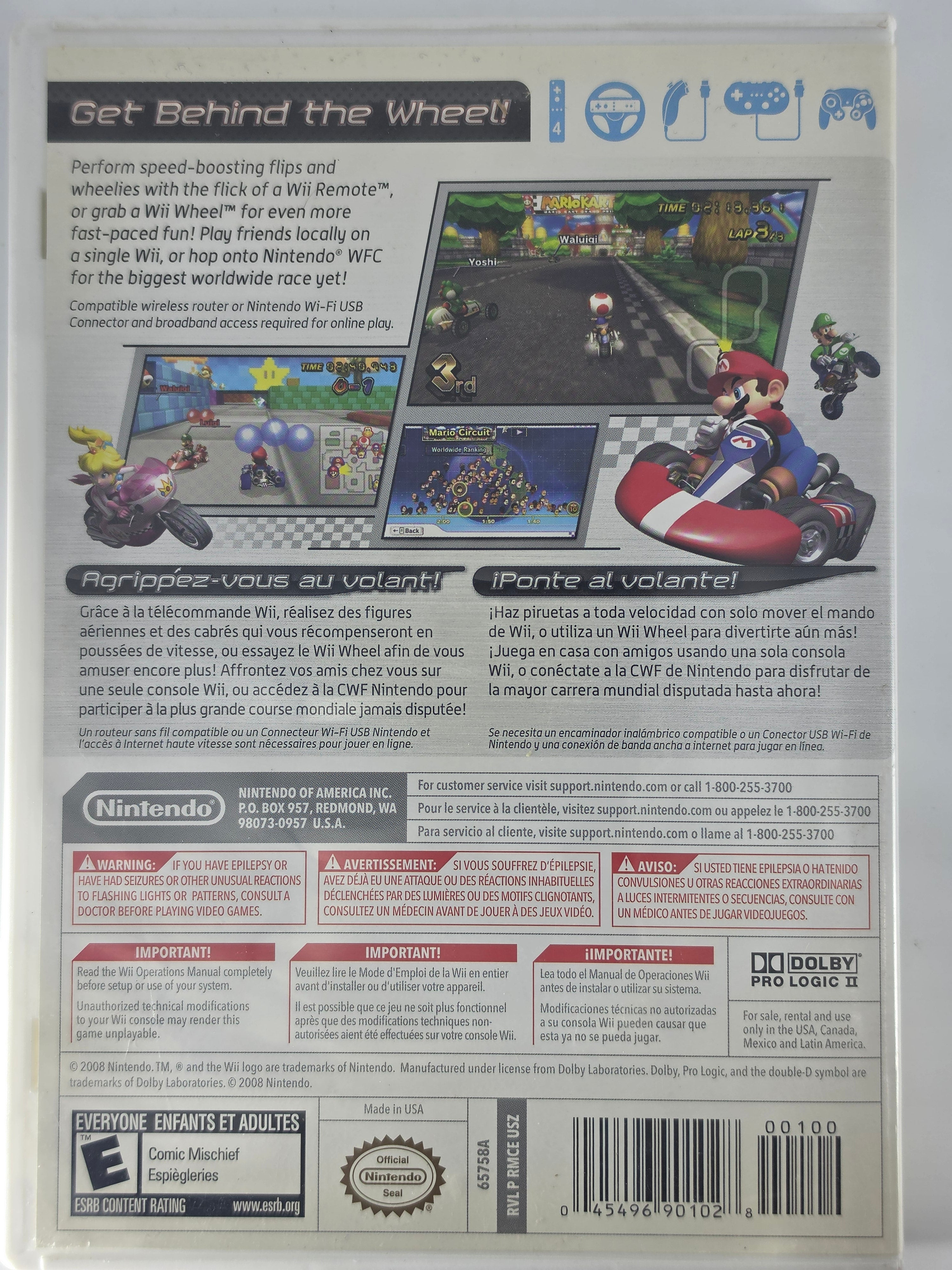 Mario Kart Wii Wii Box+Game
