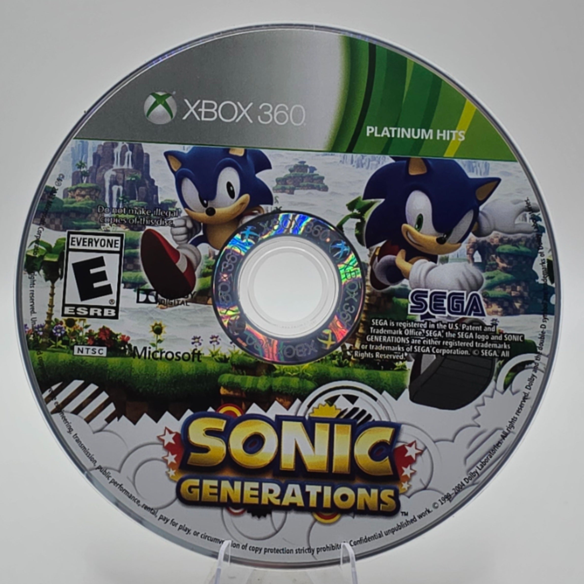 Sonic Generations Xbox 360 Disc Only