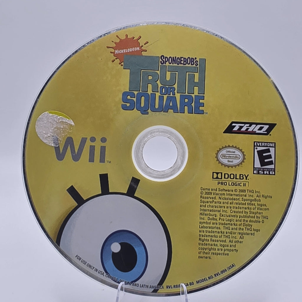 SpongeBob's Truth or Square Wii Disc Only