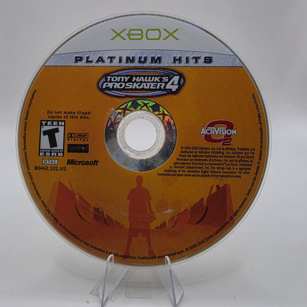 Tony Hawk's Pro Skater 4 Xbox Disc Only Platinum Hits
