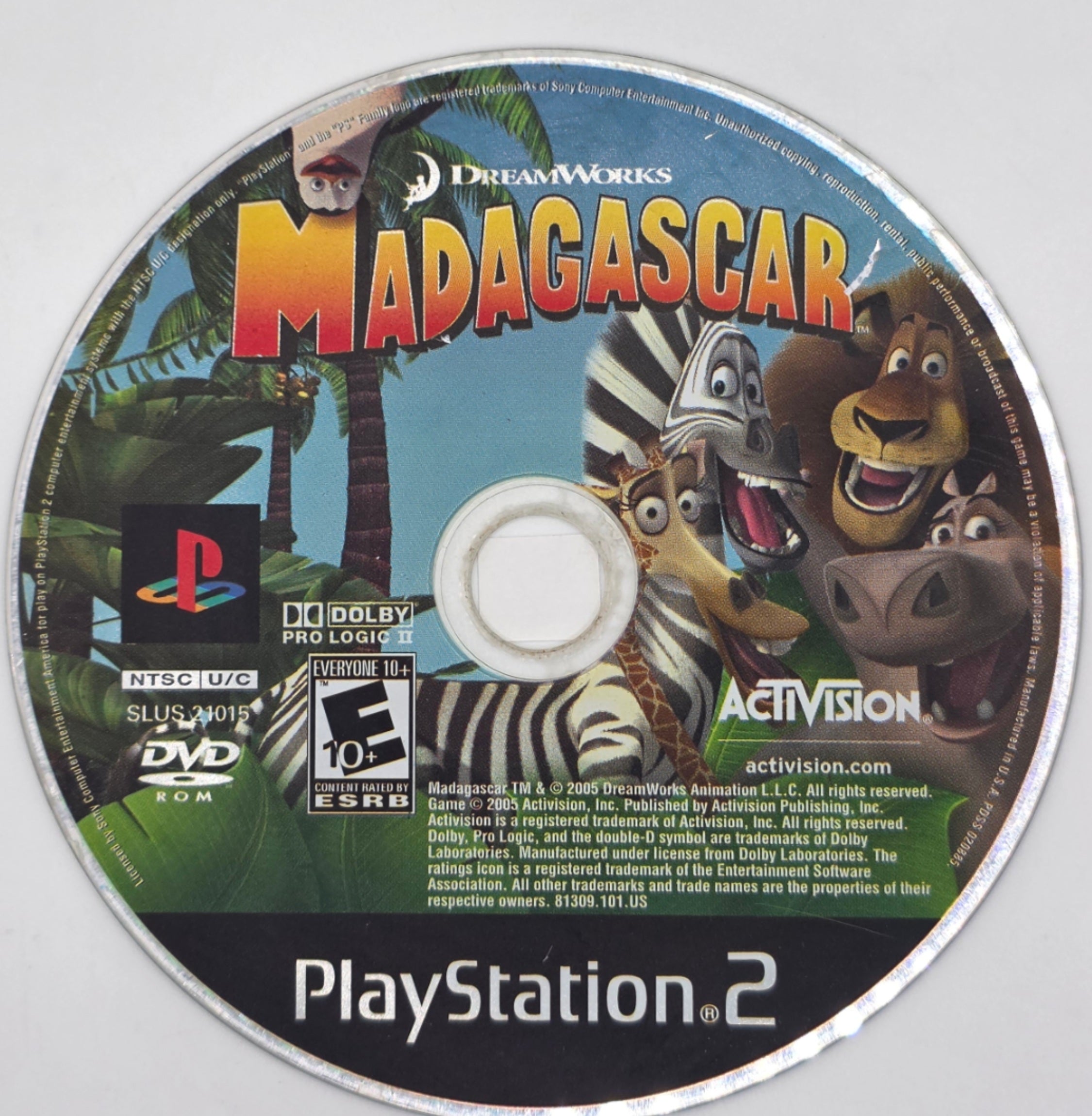 Madagascar PS2 Disc Only PlayStation 2 Game