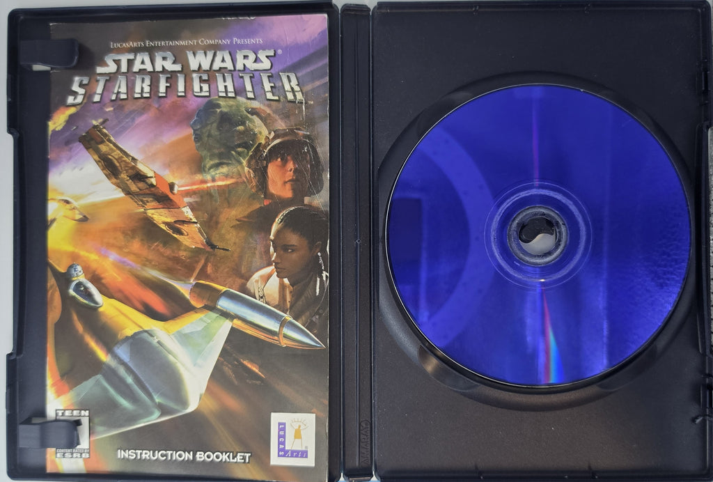 Star Wars Starfighter PS2 CIB Complete Case Manual Disc