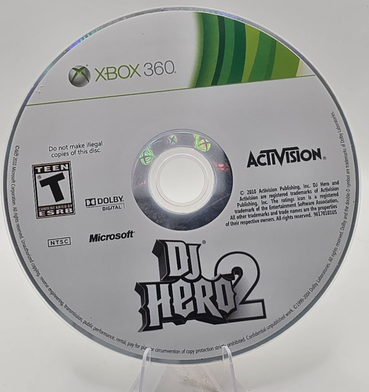 DJ Hero 2 Xbox 360 Disc Only Tested Working