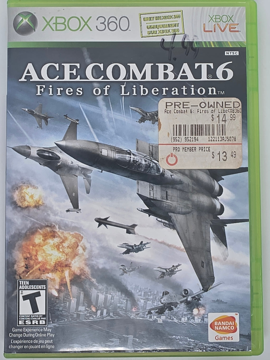 Ace Combat 6 Fires of Liberation Xbox 360 CIB Tested Working