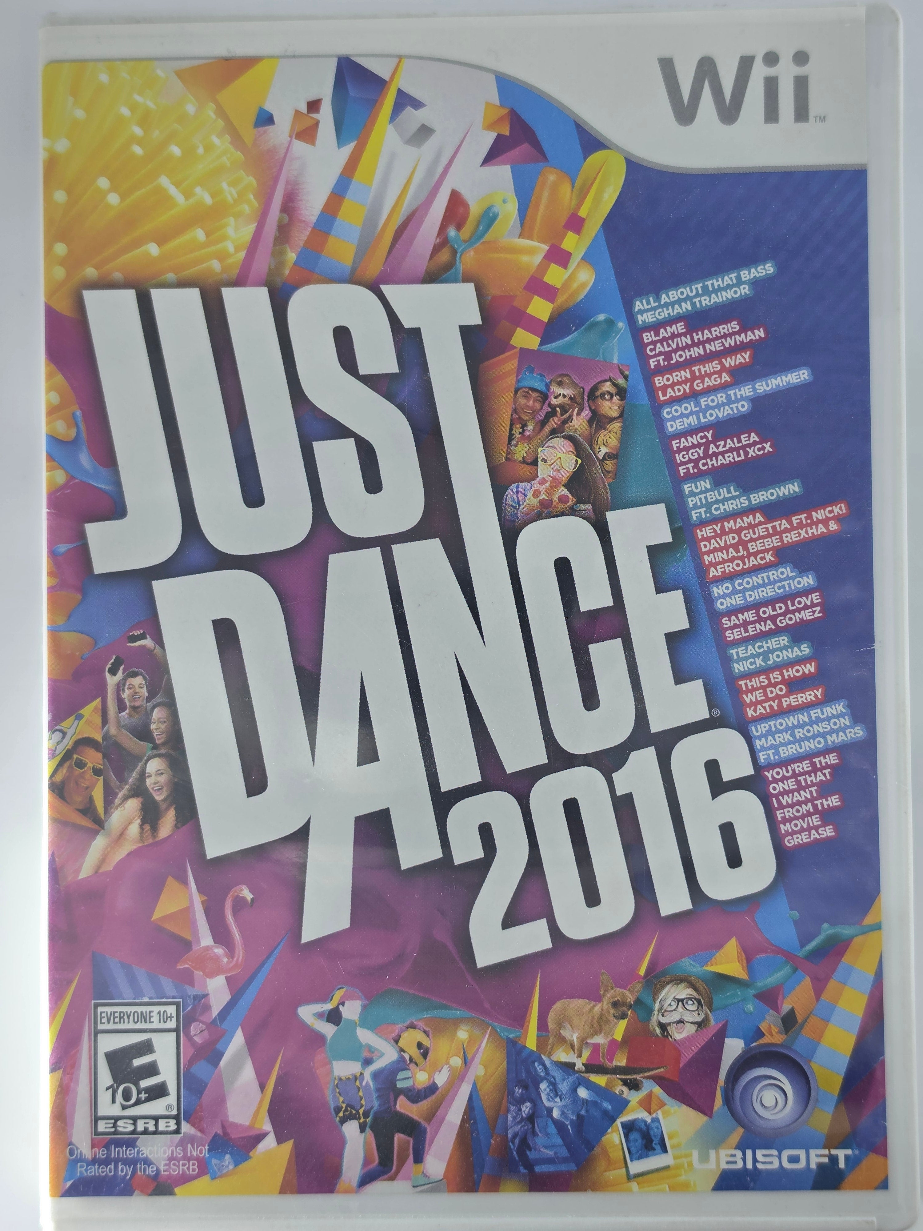 Just Dance 2016 Wii Manual + Disc Dance Music Game