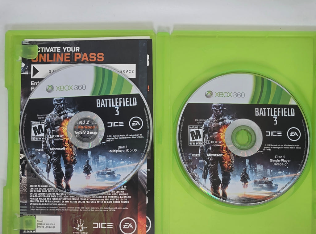 Battlefield 3 Xbox 360 CIB Tested Working
