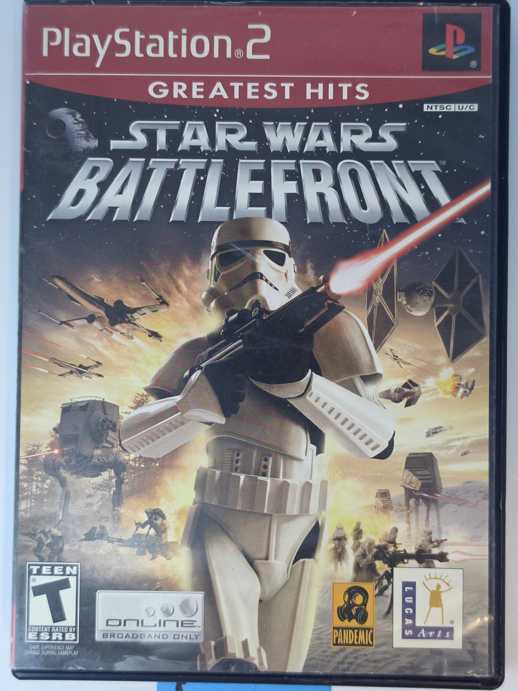 Star Wars Battlefront PS2 Greatest Hits PS2 Box+Game