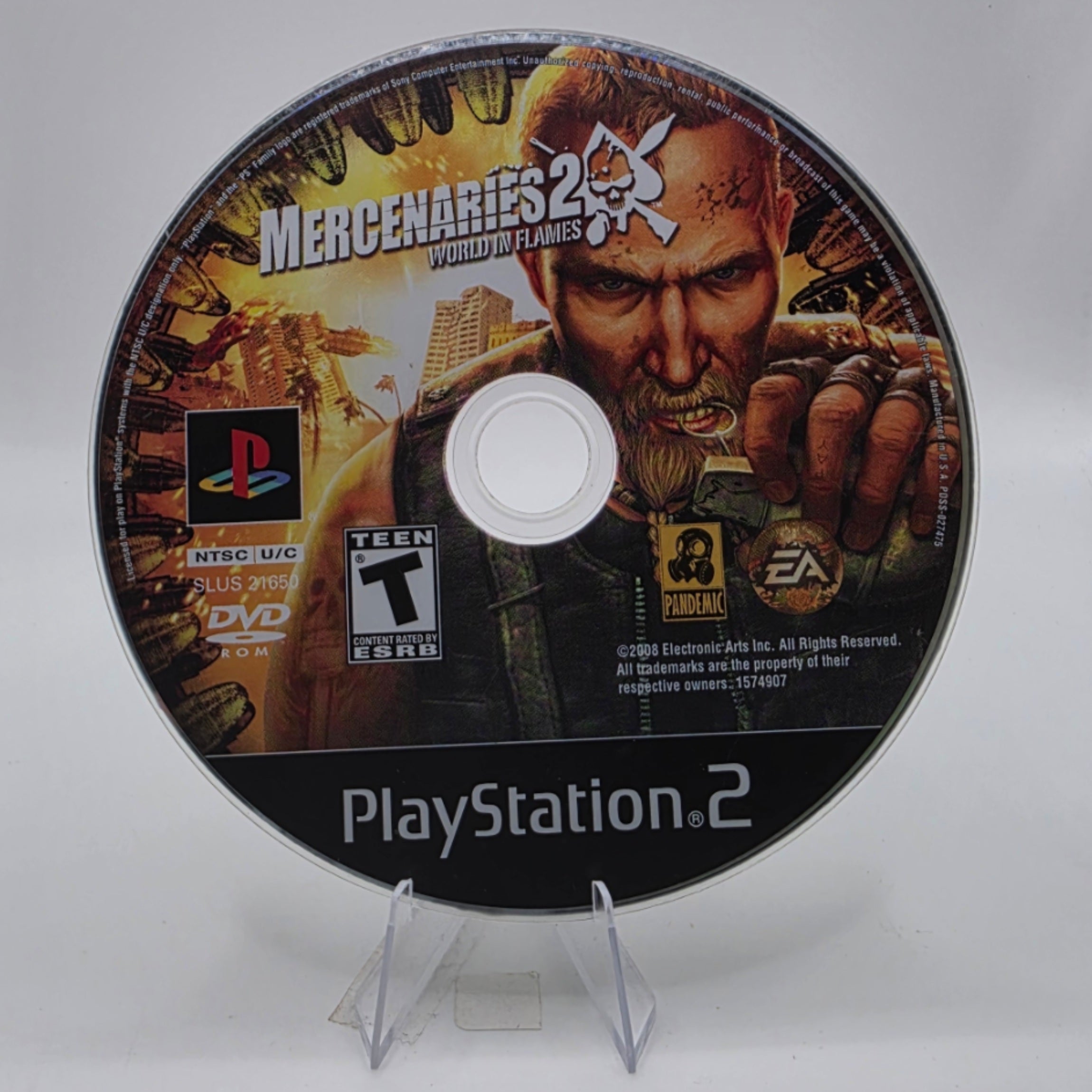 Mercenaries 2 World in Flames PS2 Disc Only Action Shooter Game