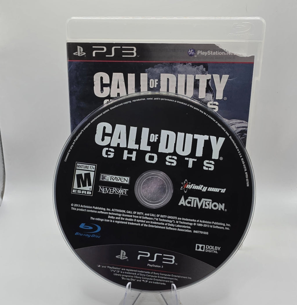 Call of Duty Ghosts PlayStation 3 Case and Disc