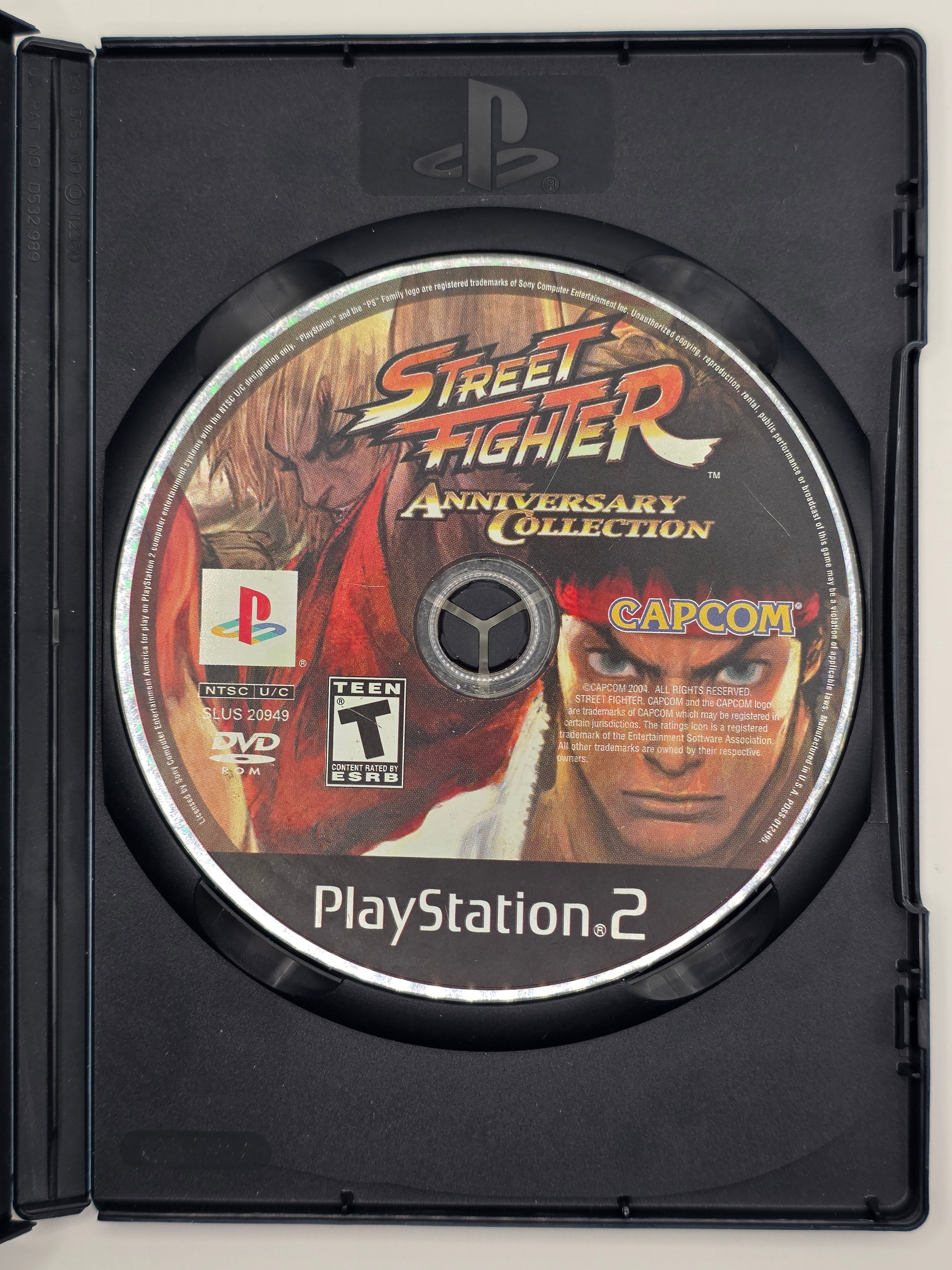Street Fighter Anniversary Collection PS2 CIB Complete In Box