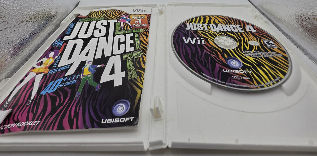 Just Dance 4 Wii CIB Complete Dance Music Game Ubisoft