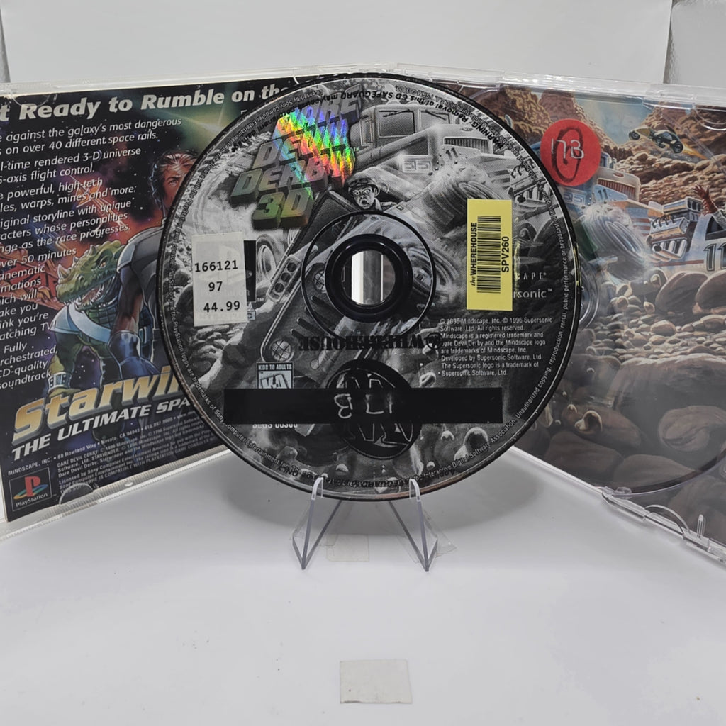 Dare Devil Derby 3D PlayStation CIB Racing Game