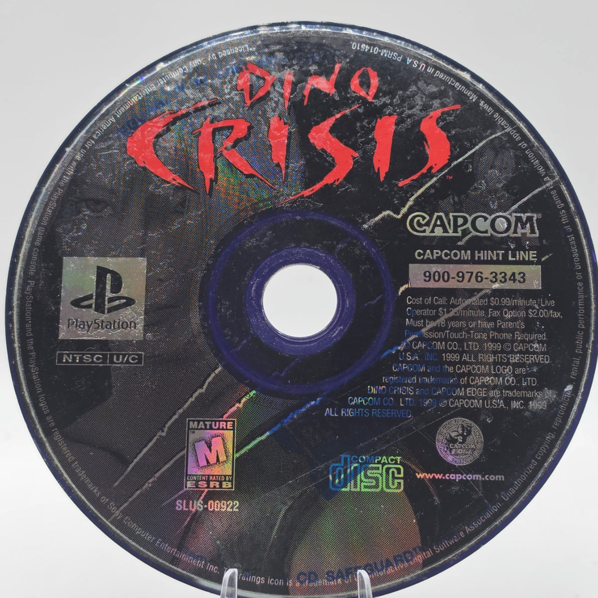 Dino Crisis PlayStation Disc Only Tested Working