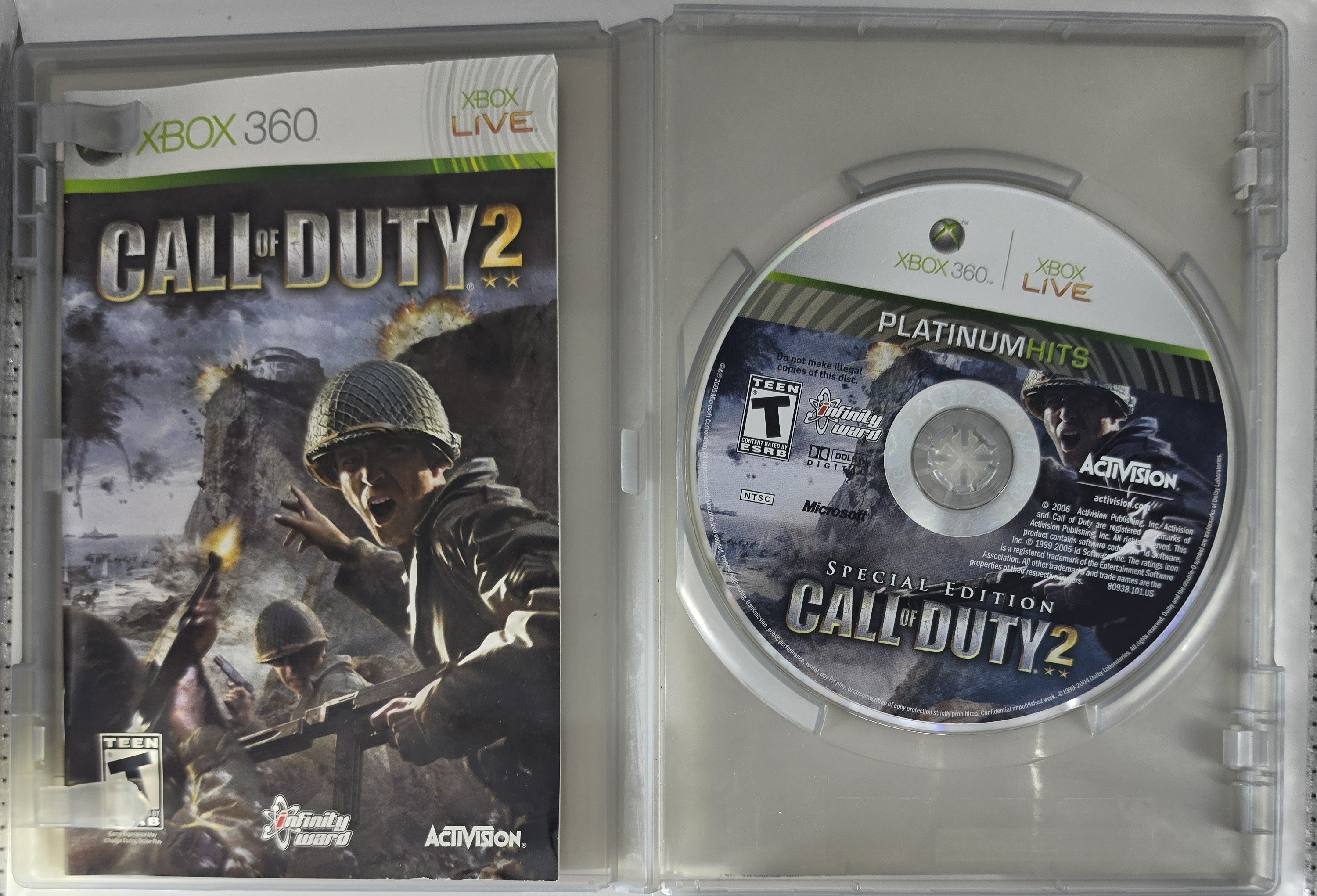 Call of Duty 2 Special Edition Xbox 360 CIB Platinum Hits