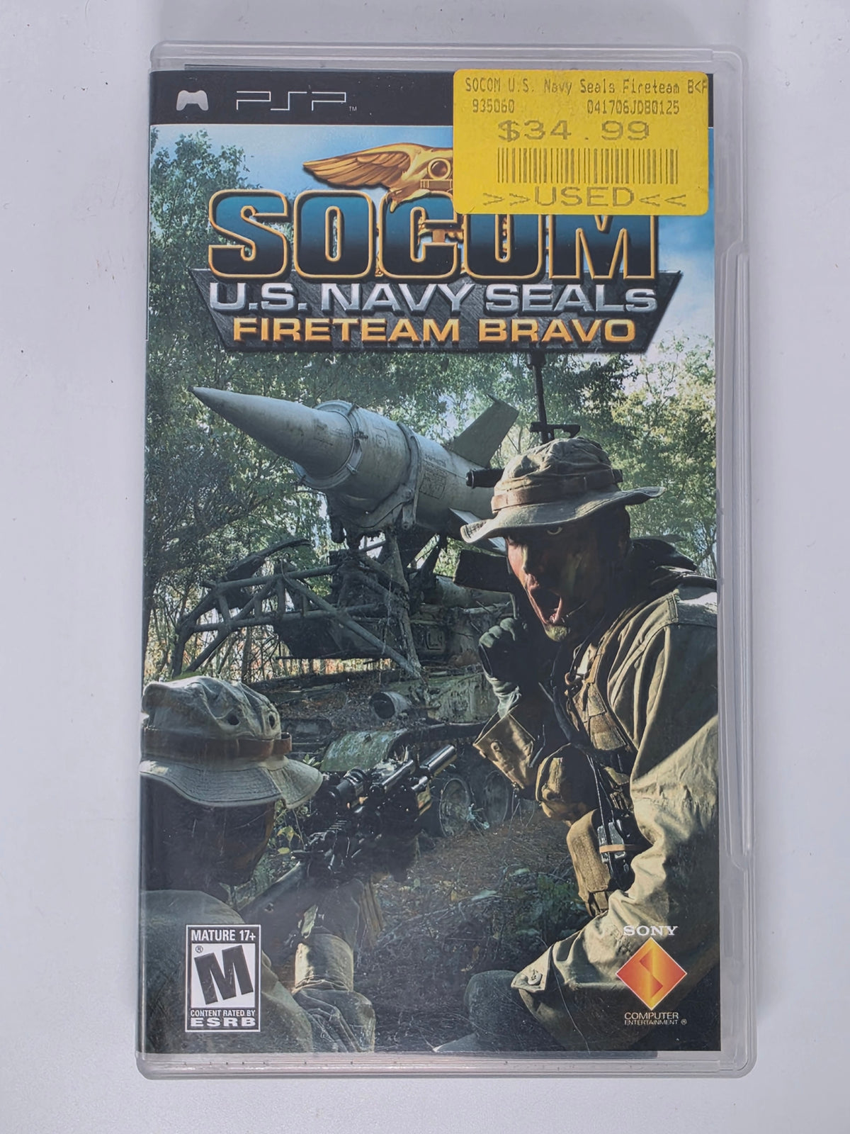 SOCOM U.S. Navy SEALs Fireteam Bravo PlayStation Portable CIB Tested Working