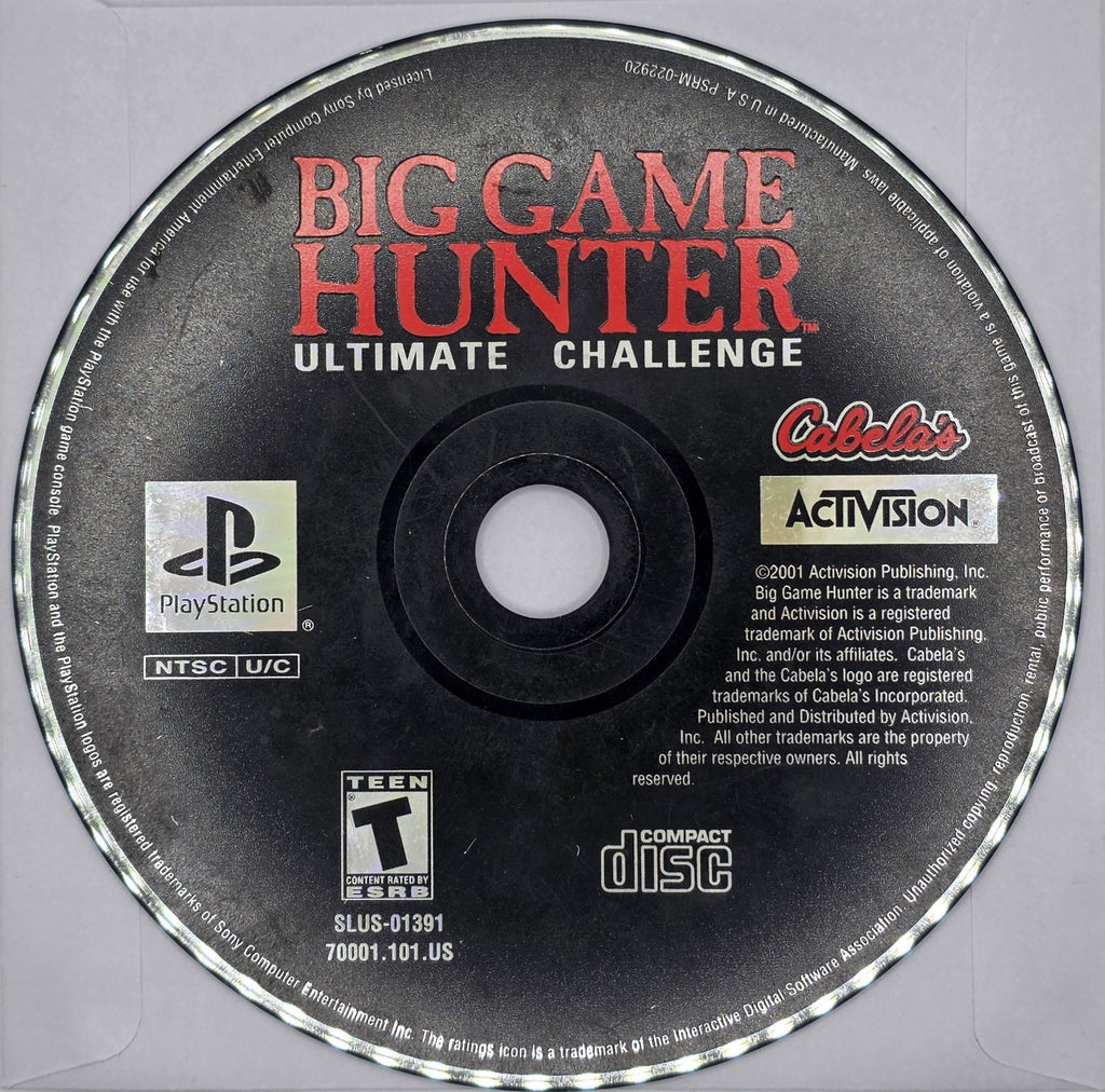 PS1 Cabela's Big Game Hunter: Ultimate Challenge - Tested Working