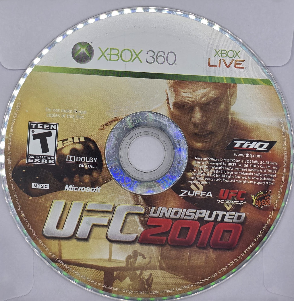 UFC Undisputed 2010 - Xbox 360 - Authentic & Tested