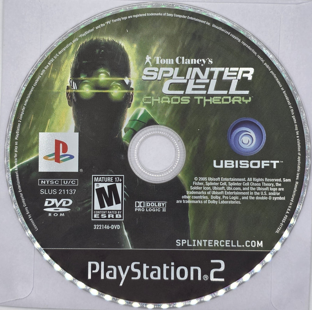 Splinter Cell: Chaos Theory - Sony PlayStation 2 - Authentic & Tested