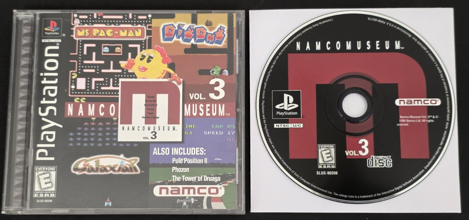 Playstation lot 8 games Tested - Namco Museum Vol 3, Sports, Strategy, action